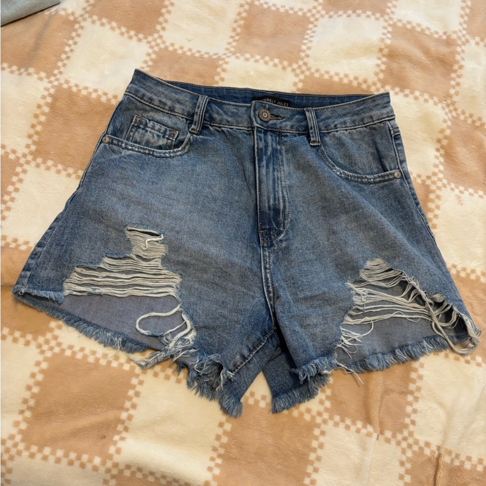 Sincerely Jules Blue Denim Shorts